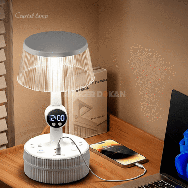 Intelligent Bedroom Desk Lamp & Power Socket