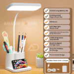 Voice Control Bedroom Desk Lamp & Power Socket