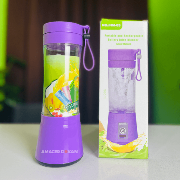 Portable & Rechargeable Juice Blender (Model: HM-03)