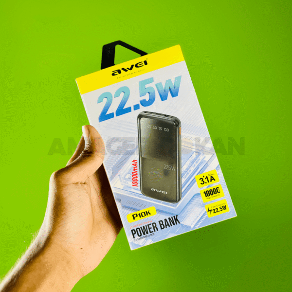 Awei 22.5W Power Bank — 10,000mAh